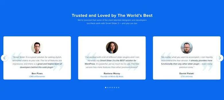 Testimonials Slider - Bright Plugins Témoignages Slider