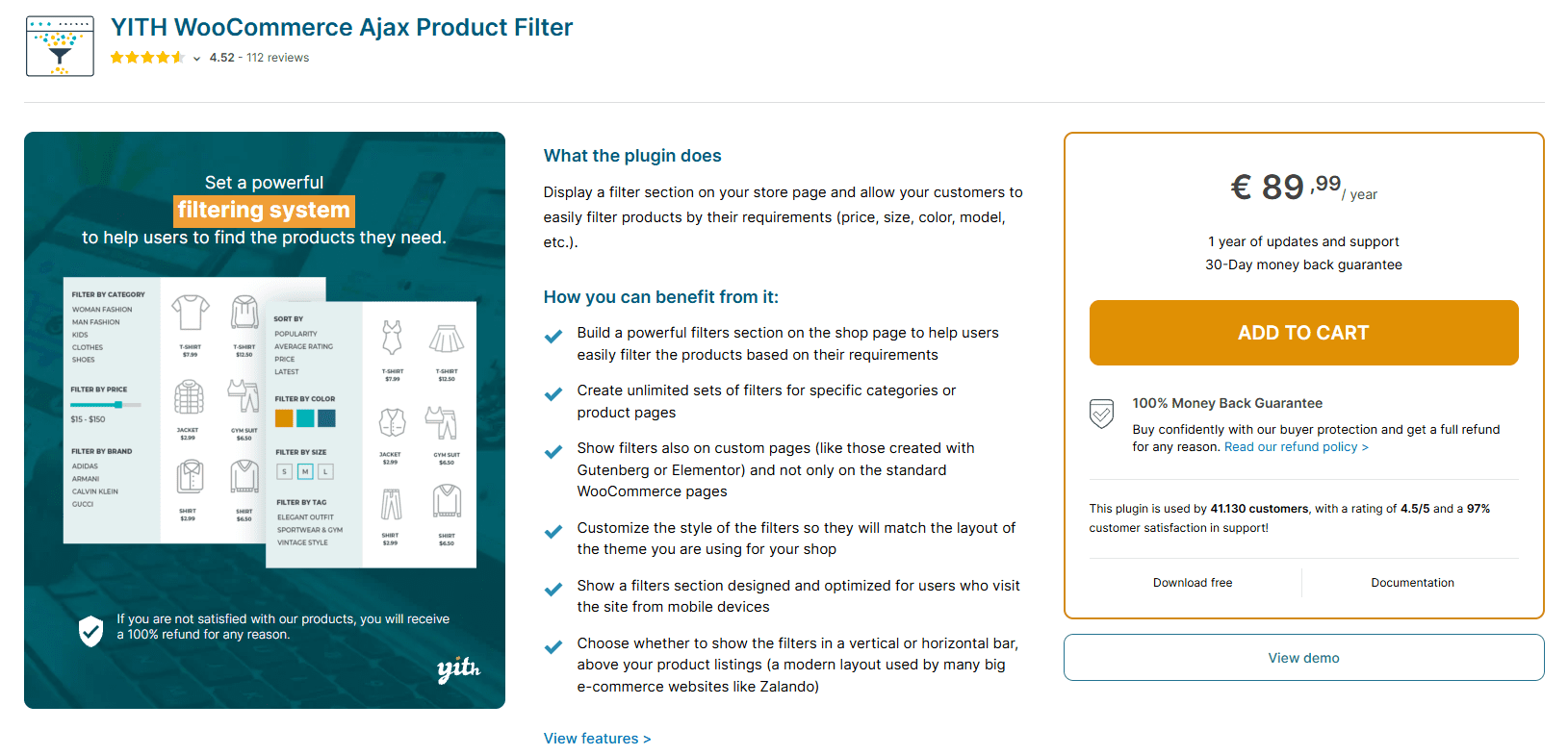 - Bright Plugins YITH WooCommerce Ajax Product Filter