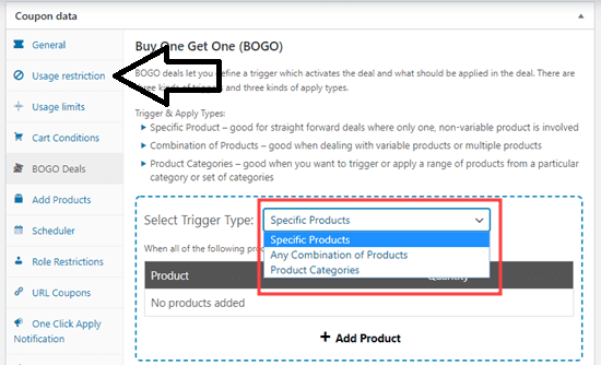 bogo coupon restrictions