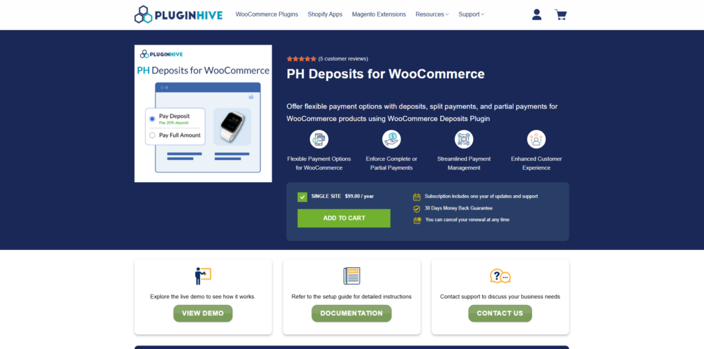 WooCommerce Deposits by PluginHive - Bright Plugins
