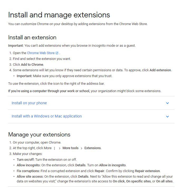 Installer et gérer des extensions